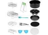 Accessori Per Friggitrice Ad Aria Clanmacy, Set Di Accessori Per Friggitrice Ad Aria Da 12 Pezzi Per Friggitrice Ad Aria4.0Qt-8Qt