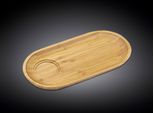 Piattino In Bambù Wilmax, A Forma Di Capsula, 30,5 X 15 Cm - WL-771119/A