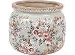 Fioriera Clayre & Eef Ø 20X15 Cm In Ceramica Grigia