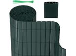 Jayseuw Pvc Privacy Schermo Recinzione Privacy Per Recinzione Giardino Resistente Alle Intemperie Verde 90X700Cm