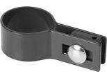 Morsetto Strend Pro Eurostandard, 38 Mm, Terminale, Antracite, RAL7016, Per Palo Rotondo