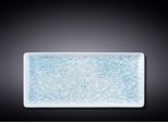 Piatto Piano Rettangolare Wilmax In Porcellana, 33 X 15 Cm, Decoro Grafico, WL-671653/A