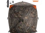 Succebuy Tenda Da Caccia Trasparente A 270°, Tenda Pop-Up Per Cervi Da 1-2 Persone Con Borsa Per Il Trasporto, Tenda Portatile, Rete Unidirezionale Per La Caccia Al Tacchino E Al Cervo, Tessuto Mimetico