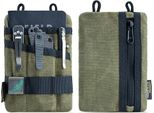 Viperade Ve1-Yo Piccolo Marsupio Tascabile Edc, Borsa Organizer Per Abiti In Cera, Borsa Porta Attrezzi 5 Tasche, Torcia Tascabile Multitool, Multitool, Penna, Taccuino
