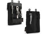 Viperade Ve16N Organizzatore Di Strumenti Edc, Borsa Multifunzionale Piccola 7 Tasche, Organizzatore Per Uomini, Organizzatore Di Tasche Sottili Per Multiutensili - Nero