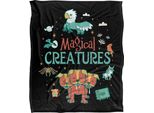 Harry Potter - Coperta "Creature Magiche"", ""Chibi"" TV18472 (Taglia Unica) (Colorato)"