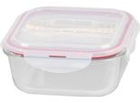 Contenitore Magichome, Quadrato, Con Coperchio, 1200 Ml, Con Posate, Clip, In Vetro