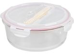 Contenitore Magichome, Rotondo, 1200 Ml, Con Coperchio, Con Posate, Clip
