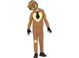 Film Horror Maschera Cuore Marrone Stella Halloween Bambino Costume Videogiochi Outfit Spaventoso Spaventoso Creativo Carnevale Avventura Festa, Taglia: 110/116 Colore: Marrone