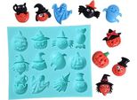 Stampo In Silicone Per Pasta Di Zucchero Halloween Fantasma Zucca Ragno