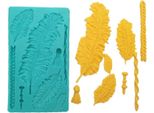 Stampo In Silicone Per Pasta Di Zucchero Piume Treccia Spago
