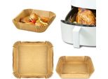 Air Fryer Inserto Per Friggitrice 16Cm/100Pz Carta Da Forno Quadrata