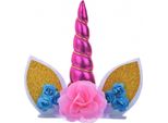 Decorazione Per Torta Unicorn Rose Unica Decorazione Per Torta Unicorn