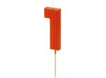 Candela Di Compleanno Numero 1, 6 Cm, Rosso (1 Scatola / 24 Pezzi)