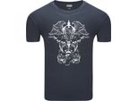 Diarbo T-Shirt Da Uomo Con Stampa Astratta Surreale Lanterna Grigio Scuro Taglia Xl