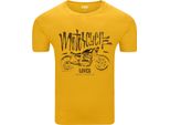 Diarbo T-Shirt Da Uomo Con Stampa Amante Della Moto Amante Della Moto Giallo Taglia L