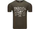 Diarbo T-Shirt Da Uomo Con Stampa Amante Moto Amante Moto Verde Taglia M