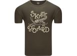 Diarbo T-Shirt Da Uomo Con Stampa Divertente Skate Mosquito Verde Taglia S
