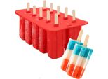 Stampo In Silicone Per Gelato 10 Gn + Bastoncini