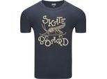 T-Shirt Da Uomo Diarbo Con Stampa Divertente Skate Mosquito Grigio Scuro Taglia L