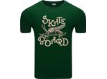 T-Shirt Da Uomo Diarbo Con Stampa Divertente Skate Mosquito Verde Scuro Taglia L