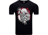 Diarbo T-Shirt Da Uomo Con Stampa Scura Zombie Rises From The Grave Nero Taglia L