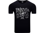 Diarbo T-Shirt Da Uomo Con Stampa Amante Moto Amante Moto Nero Taglia Xxxl