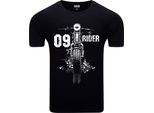 T-Shirt Da Uomo Diarbo Con Stampa Amante Dei Motori 09 Rider Nero Taglia S