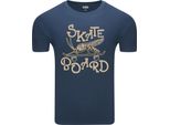 Diarbo T-Shirt Da Uomo Con Stampa Divertente Skate Mosquito Blu Taglia S