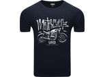 Diarbo T-Shirt Da Uomo Con Stampa Amante Moto Amante Moto Blu Scuro Taglia Xxl
