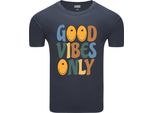 T-Shirt Da Uomo Diarbo Con Stampa Divertente Only Good Mood Grigio Scuro Taglia L
