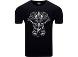 Diarbo T-Shirt Da Uomo Con Stampa Astratta Surreale Lanterna Nera Taglia Xxxl