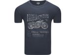 Diarbo T-Shirt Da Uomo Con Stampa Amante Moto Volantino Grigio Scuro Taglia L