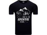 T-Shirt Da Uomo Diarbo Con Stampa Amante Della Natura Let's Do It Nera Taglia Xl