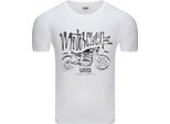 Diarbo T-Shirt Da Uomo Con Stampa Amante Moto Amante Moto Bianco Taglia Xs