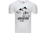 T-Shirt Da Uomo Diarbo Con Stampa Amante Della Natura Let's Do It Bianca Taglia Xxl