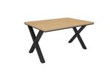 Tavolo Da Pranzo, 140X90X74Cm, Per 6 Persone, Tavolo Cucina, Rovere Soft