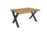 Tavolo Da Pranzo, 140X90X74Cm, Per 6 Persone, Tavolo Cucina, Rovere