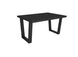 Tavolo Da Pranzo, 140X90X74Cm, Per 6 Persone, Tavolo Cucina, Nero