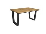 Tavolo Da Pranzo, 140X90X74Cm, Per 6 Persone, Tavolo Cucina, Rovere