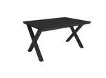 Tavolo Da Pranzo, 140X90X74Cm, Per 6 Persone, Tavolo Cucina, Nero