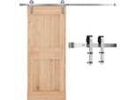 Sistema Per Porte Scorrevoli 150Kg - Ferramenta Per Porte Scorrevoli 183Cm - Binario Argento - Sistema Per Porte Scorrevoli - Binario Argento 183Cm