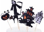 Halloween Decorazione Torta Toppers Set Di 6El