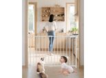 Cancelletto Per Cani - Larghezza Regolabile 750-1092 Mm - Cancelletto Divisorio Bianco - Sicurezza Per Bambini E Animali Domestici