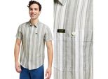 Lee Herren, Camicia Ss Leesure Shirt, Xl, Grau, Camicie Herren, , Herren