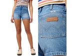 Wrangler Donna, Pantaloncini Cowboy Short 3 Inch, W30, Blu, Pantaloncini, Pantaloni,