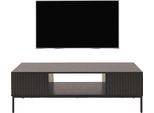 Porta Tv HWC-O39, Porta Tv Tavolino Porta Tv Mobile Porta Tv A Scomparti, Melamina Mdf 39X120X60Cm ~ Effetto Legno Nero