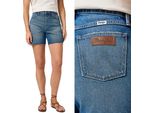 Wrangler Donna, Pantaloncini Cowboy Short 3 Inch, W29, Blu, Pantaloncini, Pantaloni,
