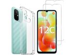 Custodia Antiurto Per Xiaomi Redmi 12C Con 2 Protezioni In Vetro Temperato Phonillico®