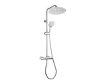 Joho Colonna Doccia Inox 304 Miscelatore Fori Muro Regolabili Colonna Doccia Con Rubinetto Termostatico ,Set Doccia D30Cm Pioggia E Soffione Doccetta